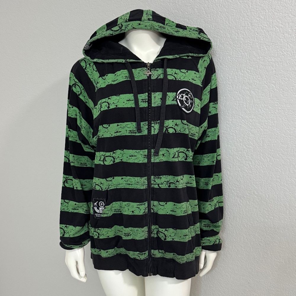 Vintage LRG Lifted Research Group Zip Up Distressed Breakline Hoodie